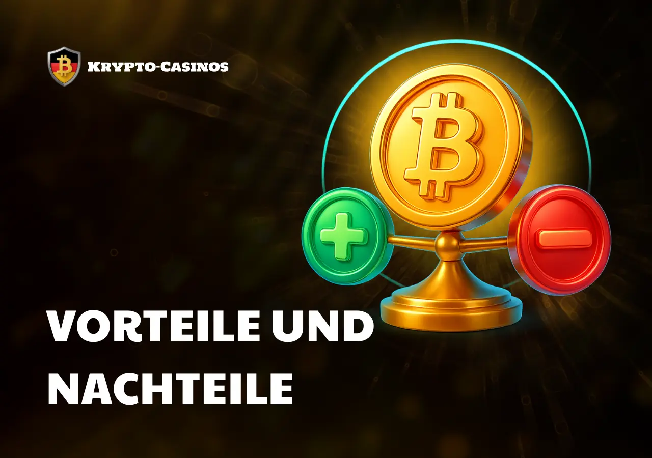 Vor- und Nachteile von Boni ohne Einzahlung Krypto-Casino-Aktionen ohne Einzahlung haben sowohl Stärken als auch Schwächen. Jeder Spieler sollte sie lesen, bevor er an dem Werbeangebot teilnimmt: Vorteile Nachteile Keine Einzahlung auf das Spielguthaben erforderlich Kleine Geschenkgröße Einfache Nutzungsregeln Wett- und Auszahlungslimits Schnelle Aktivierung Hohe Wettkoeffizienten Zahlreiche Formen: FS, Bonusgeld usw. Begrenzte Liste von Spielen für FS Risikofreies Zocken Wird nicht oft angeboten Vorteile und Nachteile von No Deposit Boni